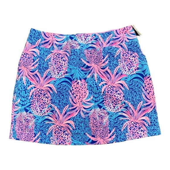 LILLY PULITZER Monica Skort Borealis Blue Tropic Down Low Golf Skort NWT Size 2 - Picture 4 of 12